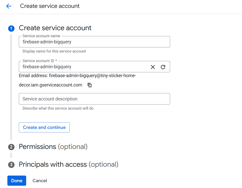 BigQuery Step 1